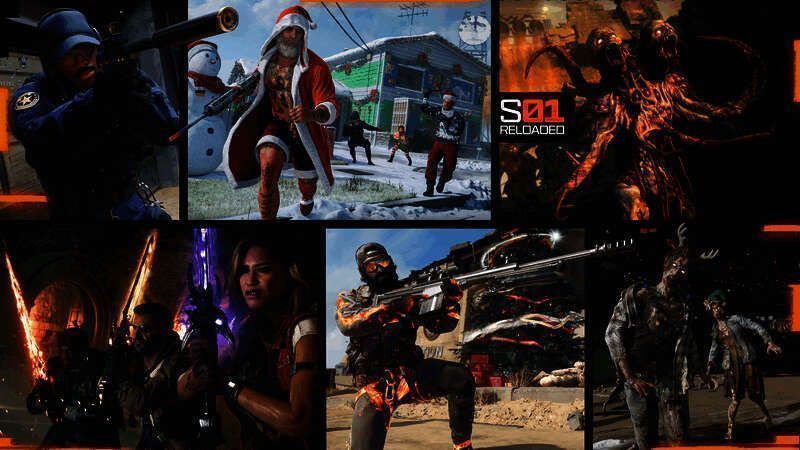 《使命召唤：黑色行动6》僵尸模式相关画面