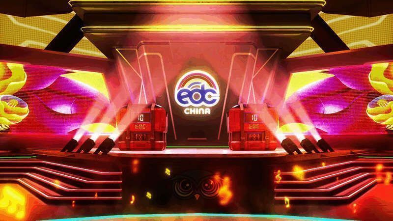 空投节EDC电音派对的场景