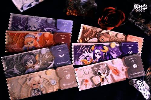 奥比男团亚克力流沙票根周边展示15