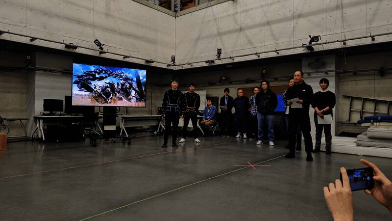 《怪物猎人：荒野》动作捕捉相关场景