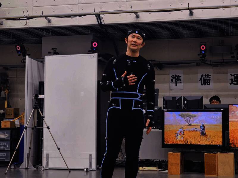 《怪物猎人：荒野》动作捕捉相关场景