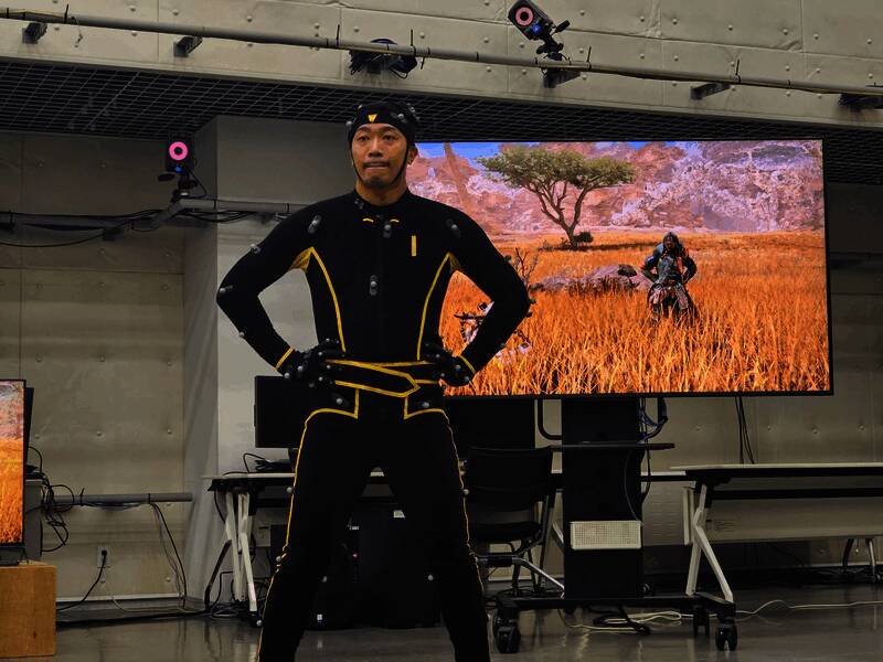 《怪物猎人：荒野》动作捕捉相关场景