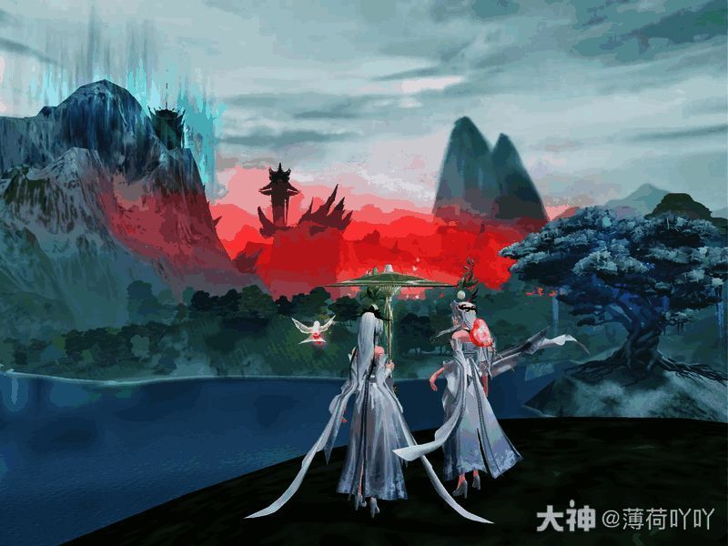 寒江独钓的美景