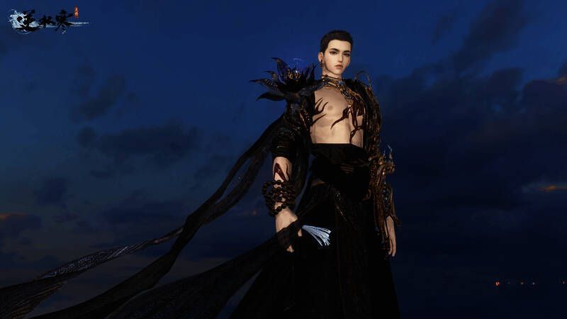 逆水寒手游青蛇法海时装精美细节图片