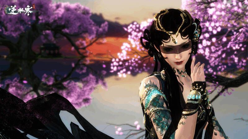 逆水寒手游青蛇法海时装特效展示图片