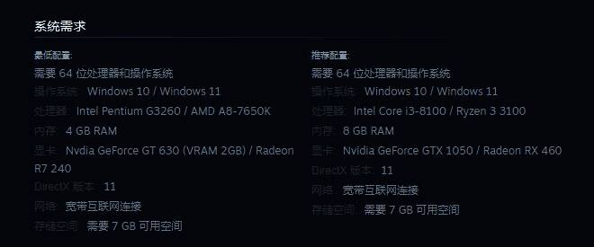 《索尼克大乱斗》配置需求图