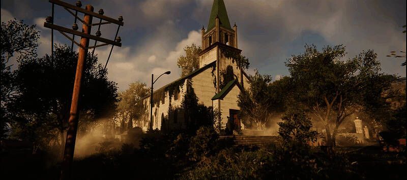 《七日世界》真实反馈系统场景图,展示世界格局变化