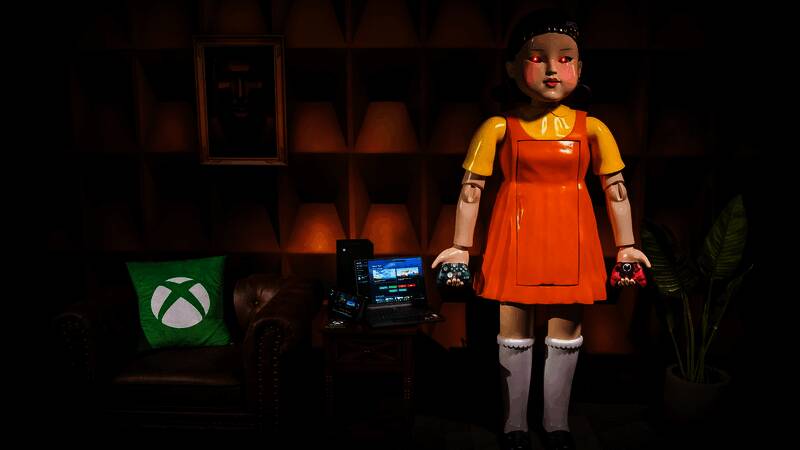 《鱿鱼游戏》主题手柄展示图