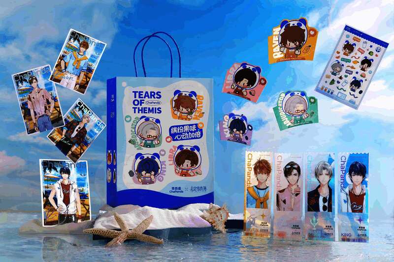 《未定事件簿》与茶百道联动茶饮及周边展示图