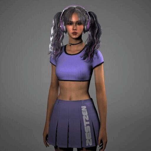 inZOI双马尾甜妹捏脸图片5