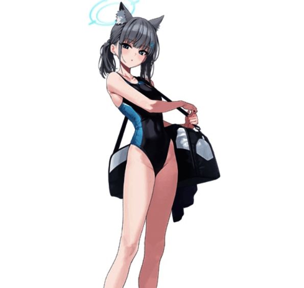 《蔚蓝档案》白子泳装形象图