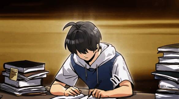 奋笔疾书提高知识储备画面