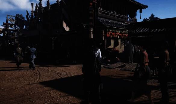 在人多地方攻击NPC画面