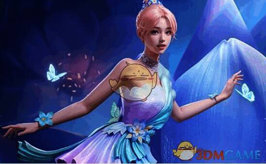 和平精英彩韵花仙蓝冰羽套装图片