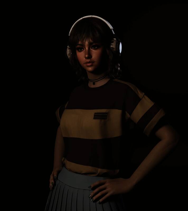 inZOI黑皮辣妹捏脸图片