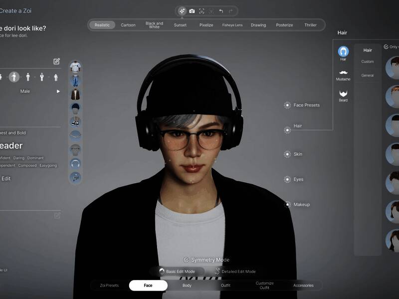 《inZOI》帅哥捏脸图片1