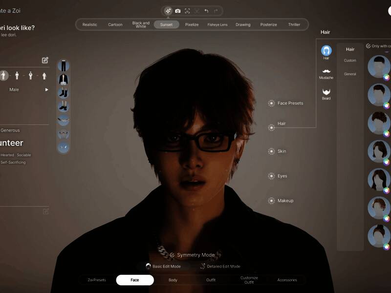《inZOI》帅哥捏脸图片3