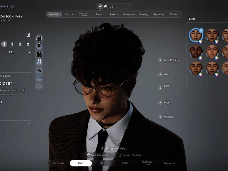 《inZOI》帅哥捏脸图片5