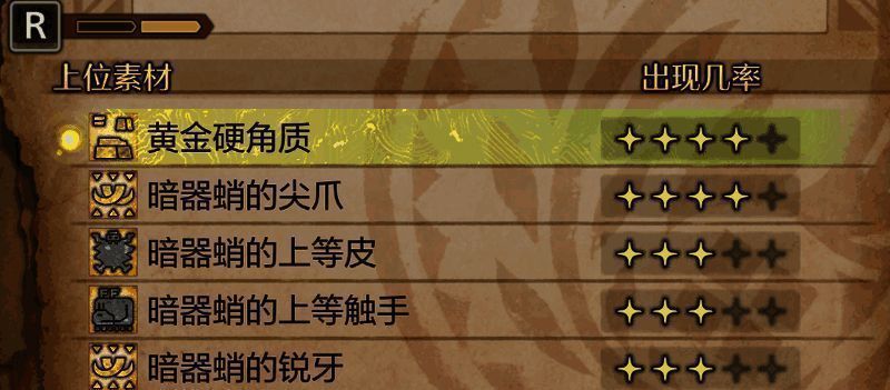 《怪物猎人：荒野》上位材料相关图片