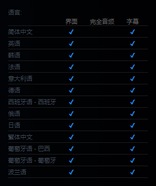 inZOI语言设置界面示例