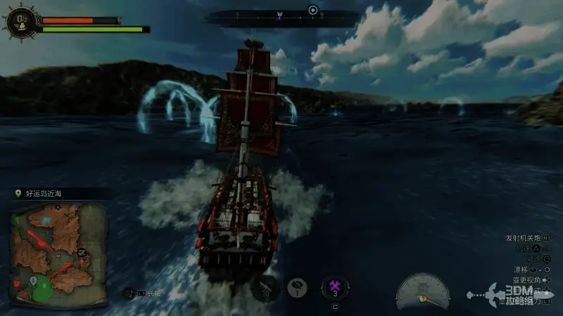 好运岛右侧岛屿画面