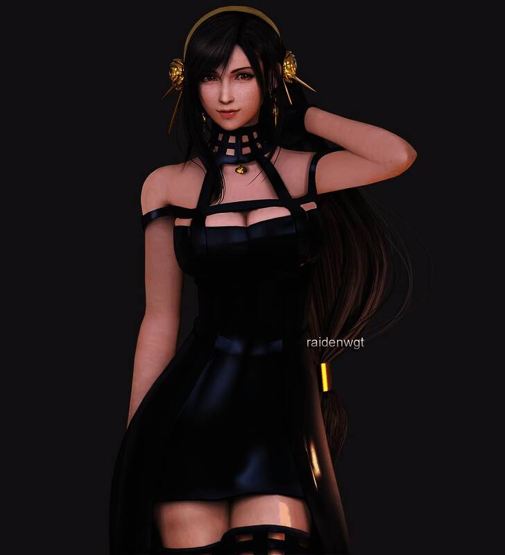 《最终幻想7》蒂法3D美图