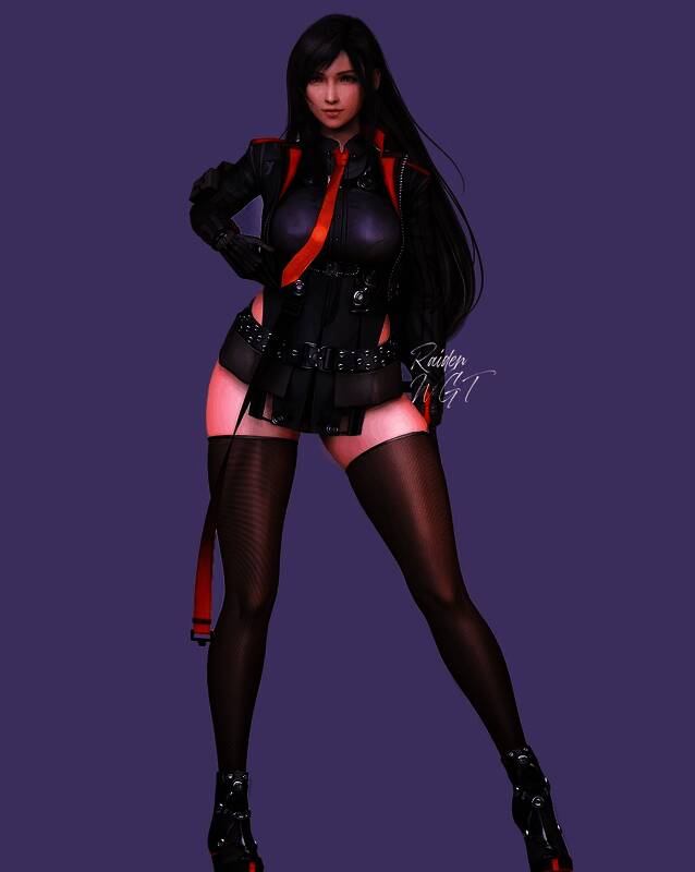 《最终幻想7》蒂法3D美图