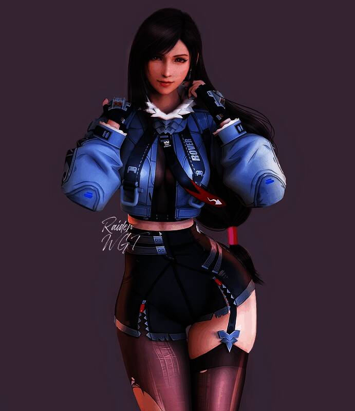 《最终幻想7》蒂法3D美图