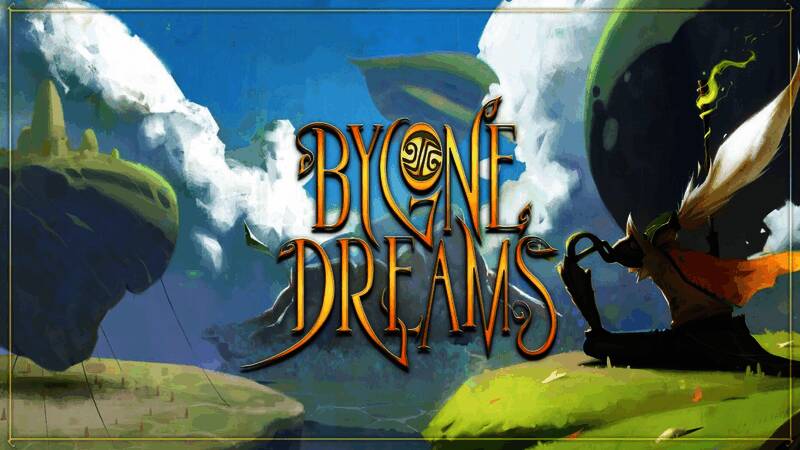 游戏场景截图，主角站在梦幻森林中央，身后是巨大的古老神像