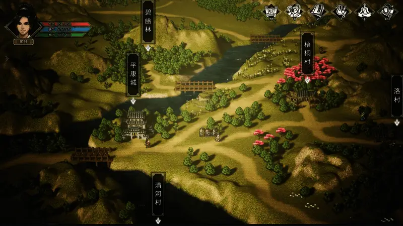 平康城武馆外观图，古色古香的建筑风格