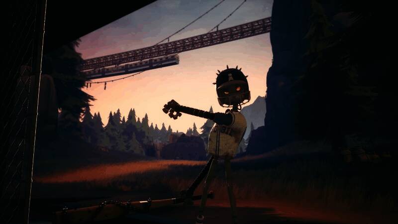 主角在复杂地形中攀爬跳跃,探索未知区域