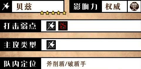 贝兹角色立绘展示，身穿药师服饰，手持药瓶与短斧