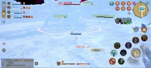 玩家角色躲避寒霜吐息的画面,显示清晰的走位路线