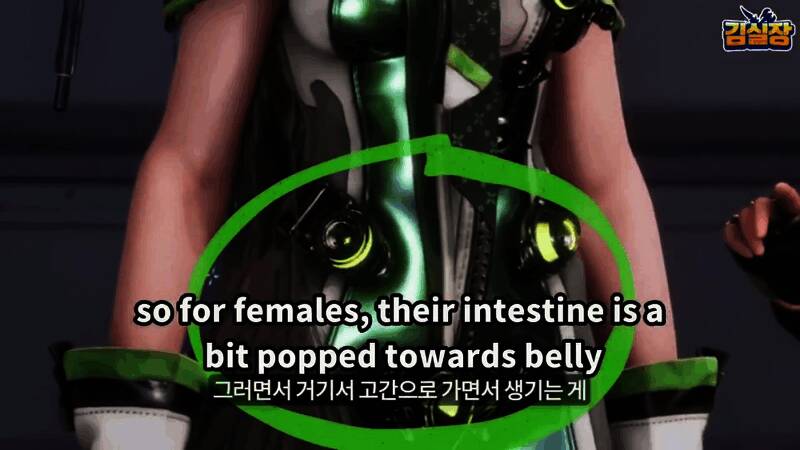 现场屏幕展示女性臀部脂肪分布示意图