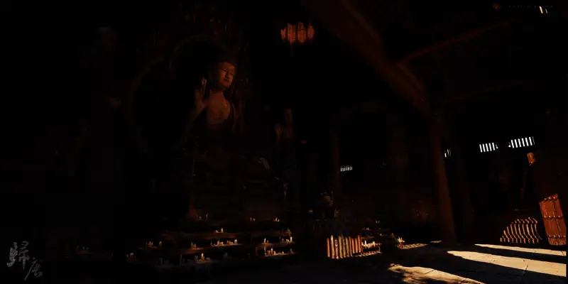 湖畔凉亭静静伫立，水面倒映着天边晚霞，意境深远