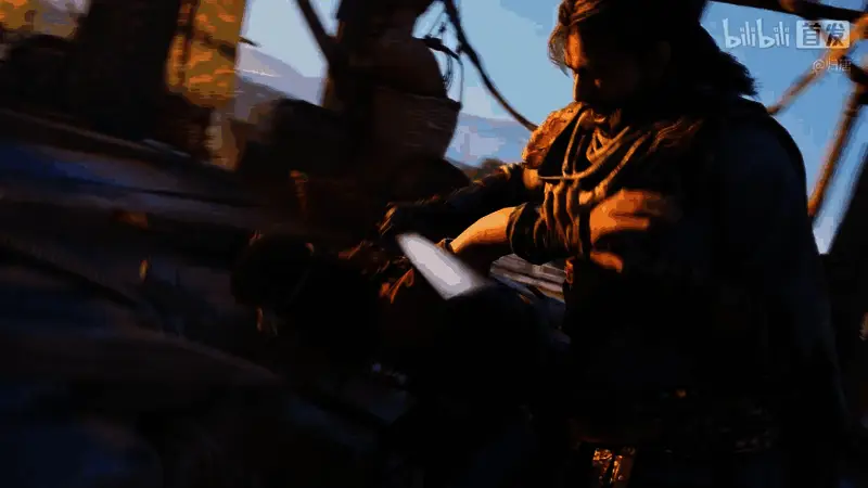 主角手持长枪，面对敌军阵列，气势如虹