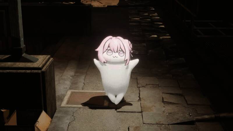 Doro在主城曦安街道上奔跑，动作灵活，表情生动