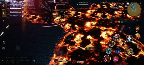 地面出现多个红色圆形预警,玩家正快速寻找安全区