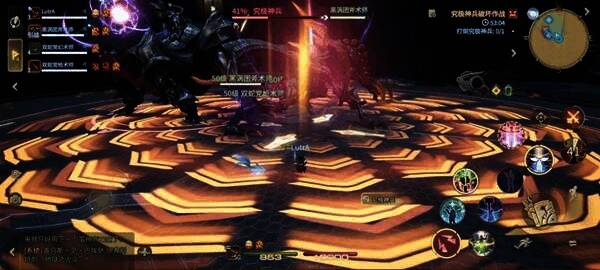 玩家被强力击退,纷纷调整位置重新集结进攻