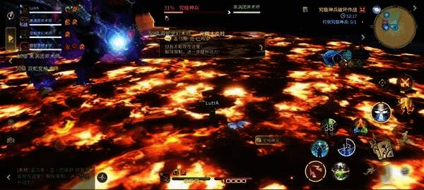 炽热火焰席卷全场,仅剩几名角色勉强站立