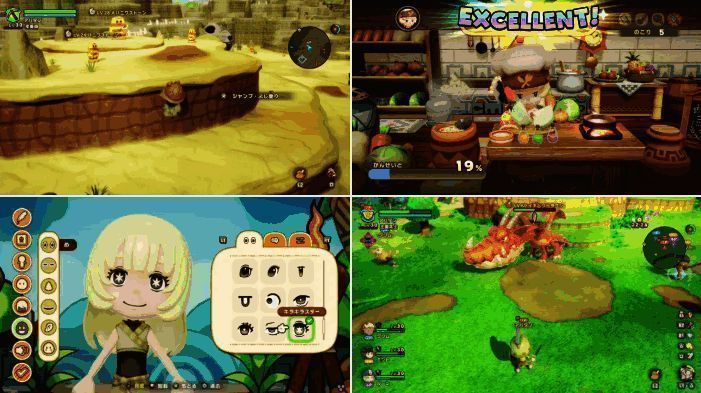 游戏角色手持武器在神秘场景中探索