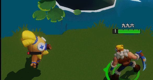 闪电锤击中墙壁后发生折射,成功命中远处敌人