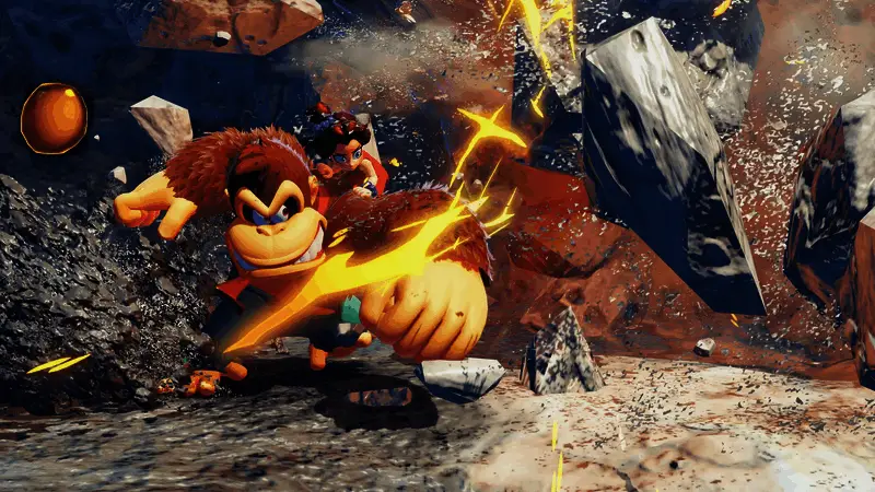 大金刚使用特殊技能攻击敌人的特效画面