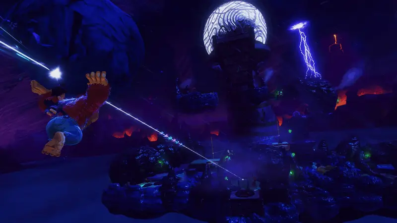 双人合作模式下两位角色配合通过机关的截图