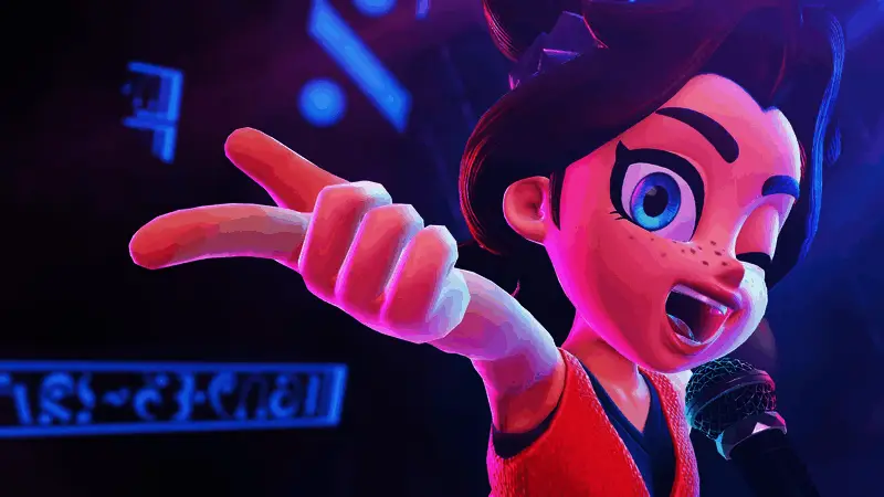 角色骑乘巨型动物穿越沙漠地带的动感画面