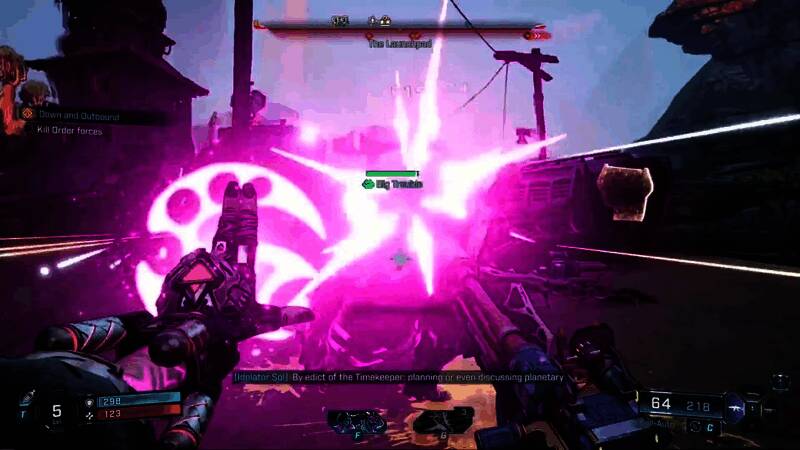 角色施展强力技能，画面特效华丽炫目