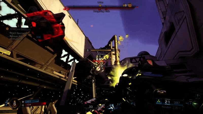 角色手持独特武器，展现夸张射击效果