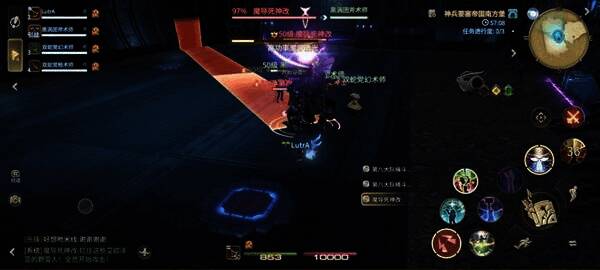 场地被轰炸，造成全屏AOE伤害