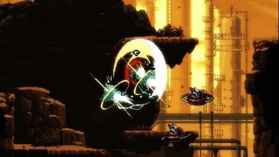 多个狼型敌人围攻主角，动作细节清晰可见