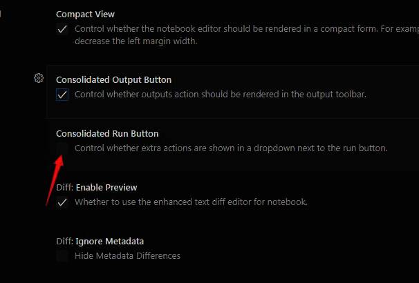 Consolidated Run Button已启用，界面显示运行按钮变化